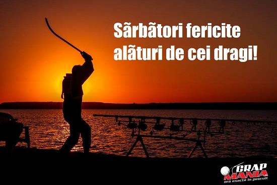 Crapmania.ro va ureaza Sarbatori fericite! Ai o urare pentru pescari? Scrie-o aici.